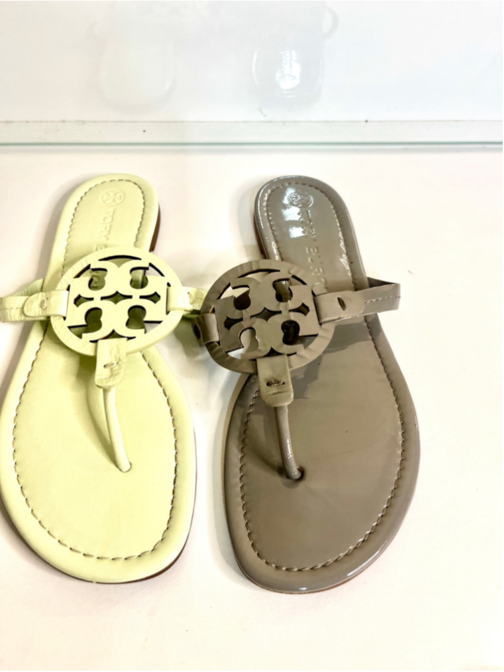Tory Burch Miller Mismatched leather sandals women size 10M